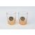 GOLDEN FOX SZKLANKI DO WHISKY AMBER FIRE  DEER GOLD - 2 SZT
